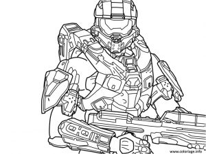 Coloriage Halo A Imprimer Coloriage Halo 5 Free Jecolorie