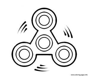 Coloriage Hand Spinner Fid Spinner Round Move Coloring Pages Printable