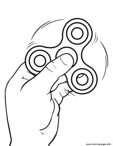 Coloriage Hand Spinner Fid Spinner with Hand Coloring Pages Printable