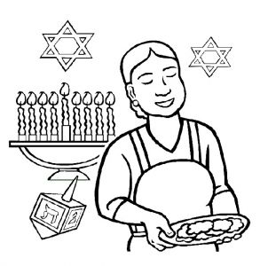 Coloriage Hanouka Hanoucca Coloriages Imprimer Colorier Coloriages1001