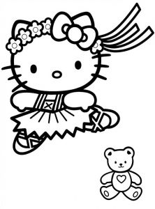 Coloriage Hello Kitty Danseuse Coloriage Hello Kitty Danseuse