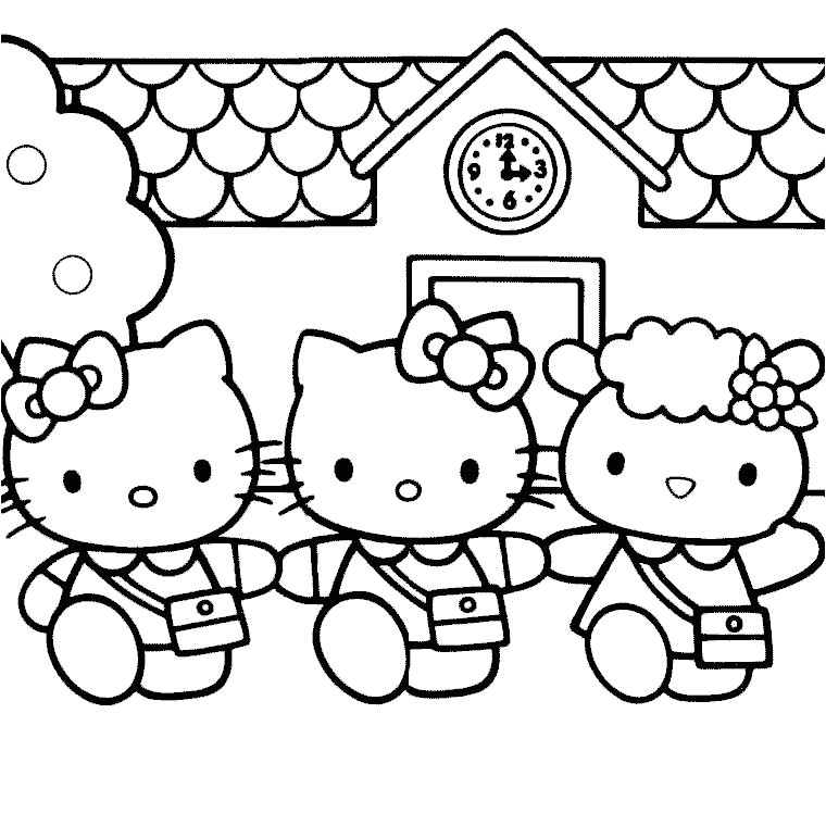 Coloriage Hello Kitty Princesse A Imprimer Gratuit Hello Kitty Dessin Animé Gratuit Az Coloriage