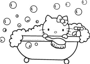 Coloriage Hellokitty 649 Best Hello Kitty Coloring Pages Printables Images On Pinterest