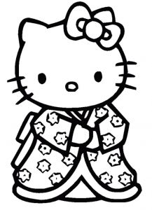 Coloriage Hellokitty Coloriage Hello Kitty Dessins A Imprimer Pour Les Moyens