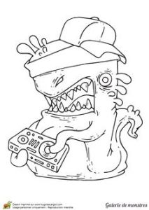 Coloriage Hip Hop Halloween Squelette Coloring 2 Pinterest