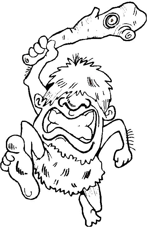 Coloriage Homme De Cro Magnon Coloriage Hommes Préhistoriques