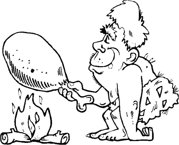 Coloriage Homme De Cro Magnon Coloriage Hommes Préhistoriques