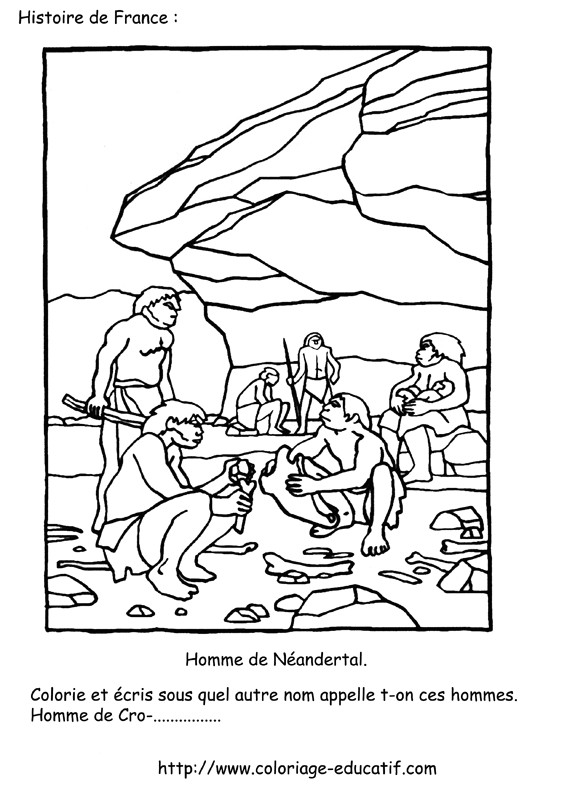 Coloriage Homme De Cro Magnon Index Of Albums Photos Exercices Scolaires