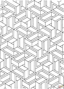 Coloriage Illusion D Optique Optical Illusion Coloring Pages to and Print for Free