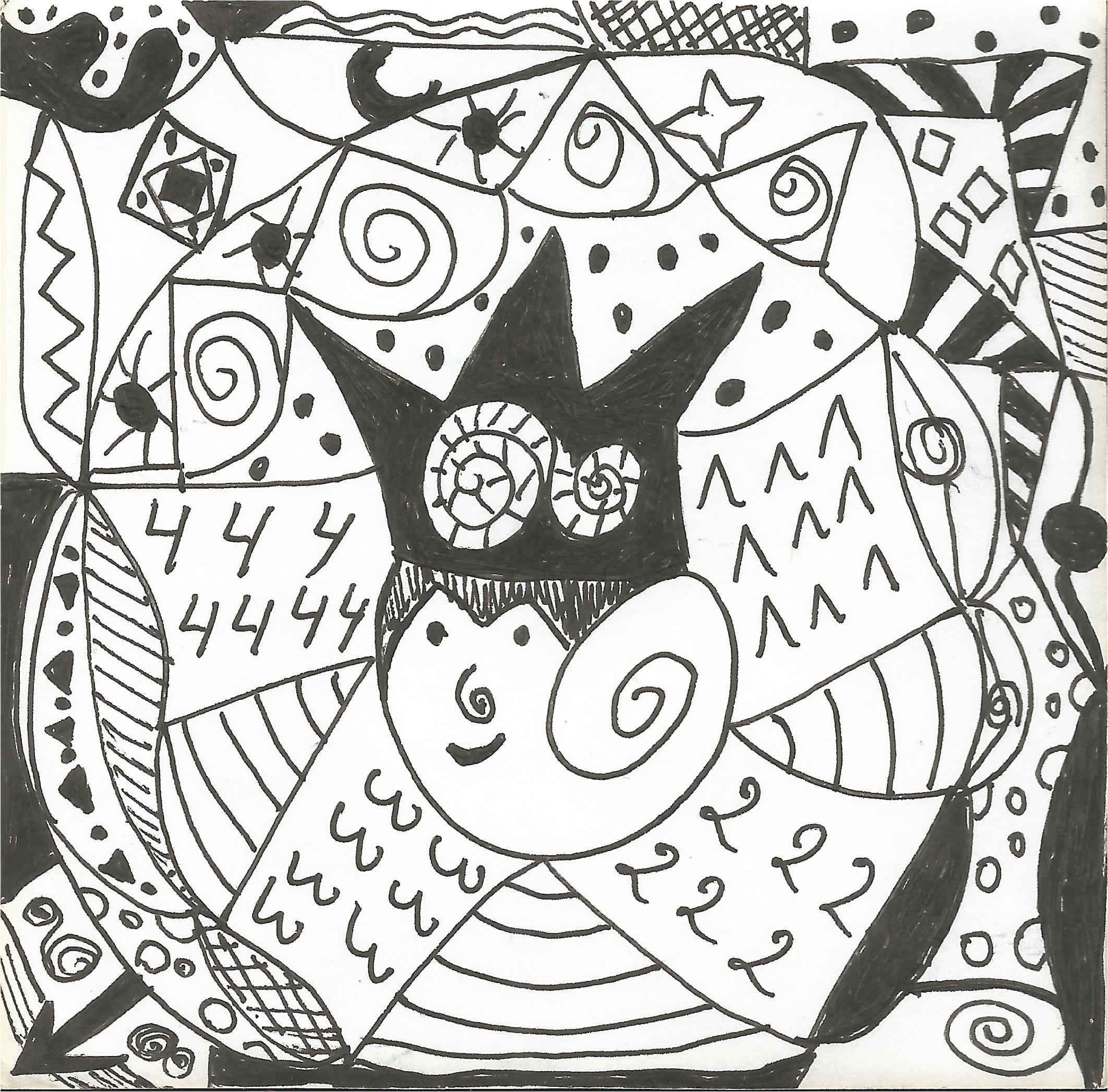 Coloriage Illusion D Optique Zen Doodle Ou Gribouillages Et Dessins   Illusion D Optique Pré