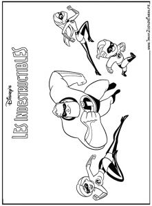 Coloriage Indestructible Coloriages Du Film D Animation De Walt Disney Pixar Indestructible