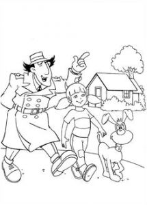 Coloriage Inspecteur Gadget A Imprimer Inspector Gad Coloring Picture Girl