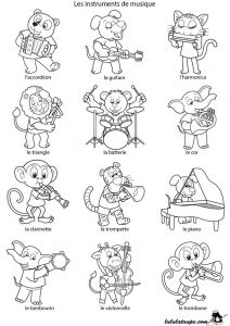 Coloriage Instrument De Musique à Imprimer 167 Best Instruments Images On Pinterest