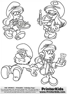 Coloriage Intelligent Coloriage Les Schtroumpfs   Colorier Dessin   Imprimer