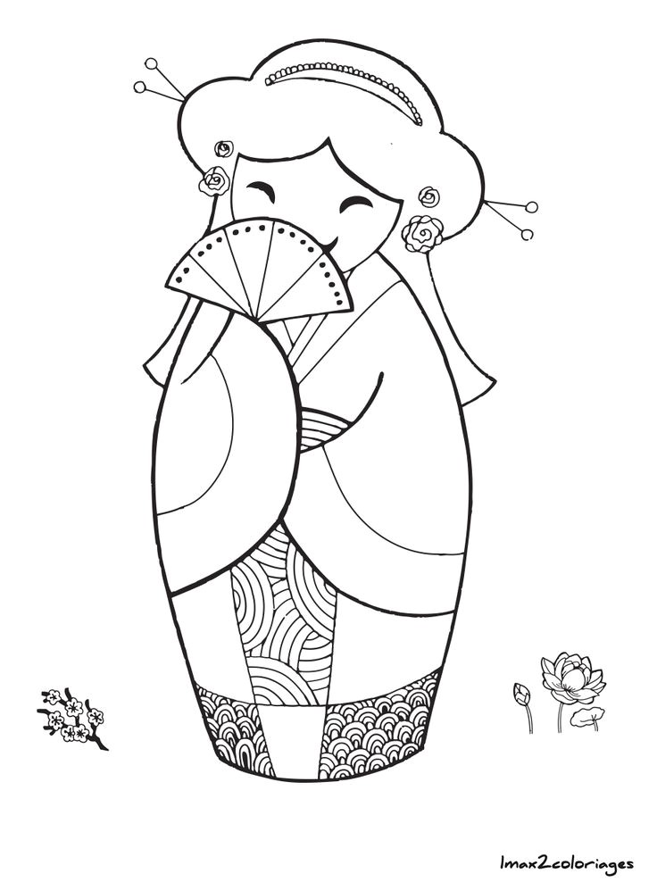 Coloriage Japonais A Imprimer 252 Best Coloriage Images On Pinterest