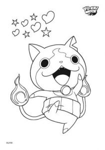 Coloriage Jibanyan Coloriage Jibanyan Coloriage Yo Kai Watch Coloriages Dessins Animes