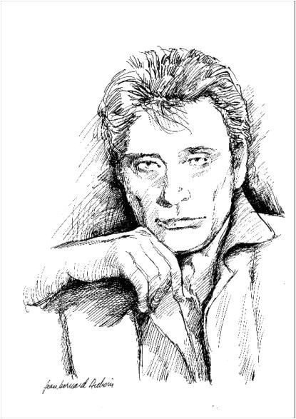 Coloriage Johnny Hallyday 9b5162fa