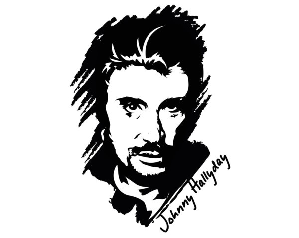 Coloriage Johnny Hallyday Johnny Hallyday 3 Célébrités – Coloriages   Imprimer