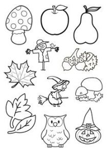 Coloriage Juin Maternelle Le Th¨me De L Automne La Maternelle Arts Pinterest