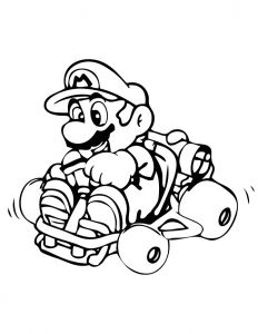 Coloriage Karting Mario Kart 2from the Gallery Mario Kart