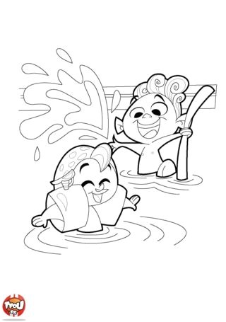 Coloriage Kid Paddle 19 Best Piscine Images On Pinterest