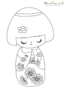 Coloriage Kokeshi Kimmidoll Coloriage Kimmidoll Recherche Google Coloriages Divers Coloriage