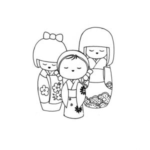Coloriage Kokeshi Kimmidoll Coloriage Kokeshi Kimmidoll