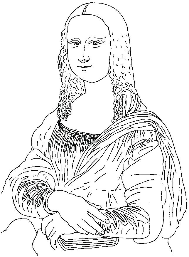 Coloriage La Joconde Dessin A Colorier La Joconde Culturocla Le Site Ficiel De La