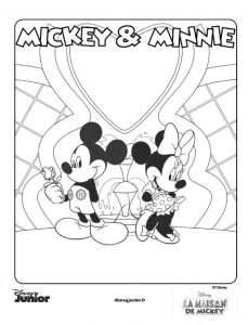 Coloriage La Maison De Mickey à Imprimer Coloriage De Mickey Et Minnie A Imprimer Dessin De Mickey Avec Ses