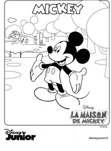 Coloriage La Maison De Mickey à Imprimer Coloriage Mickey Fait Du Sport Sensationnel Design Coloriage
