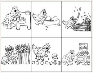 Coloriage La Petite Poule Rousse 11 Best Cte La Petite Poule Rousse Images On Pinterest