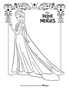 Coloriage La Reine Des Neiges Disney A Imprimer 23 Best Coloriage Reine Des Neiges Images On Pinterest