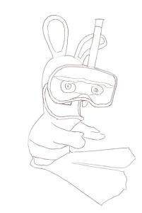 Coloriage Lapin Cretain Gratuit Les Lapins Crétins Le Blog De Cathy73