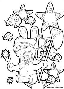 Coloriage Lapin Cretain Gratuit Raving Rabbids 18 Video Games – Printable Coloring Pages