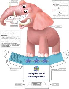 Coloriage Lapin Crètin A Imprimer Kidadoweb Elephant 13471732