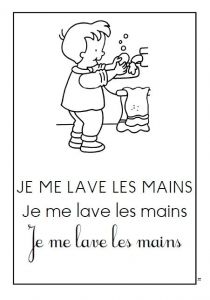 Coloriage Lavage Des Mains Coloriage Laver Les Mains Outil De Travail Pinterest