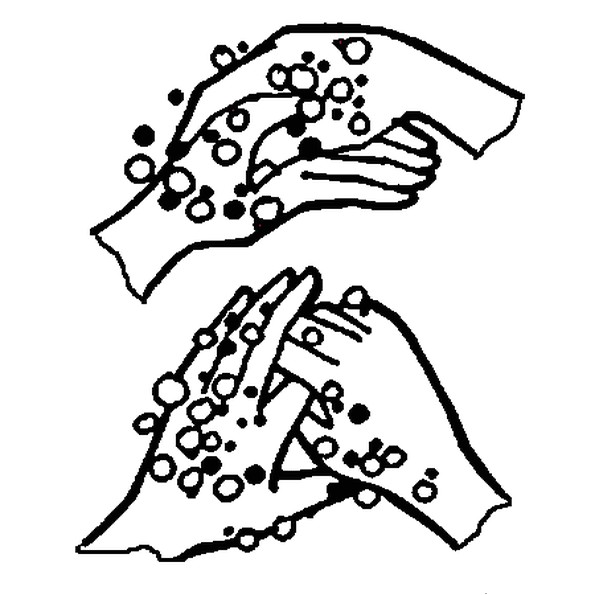 Coloriage Lavage Des Mains Coloriage Petites Mains En Ligne Gratuit   Imprimer