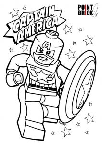Coloriage Lego Marvel Super Heros Disegni Da Colorare Capitan America E Wonder Woman