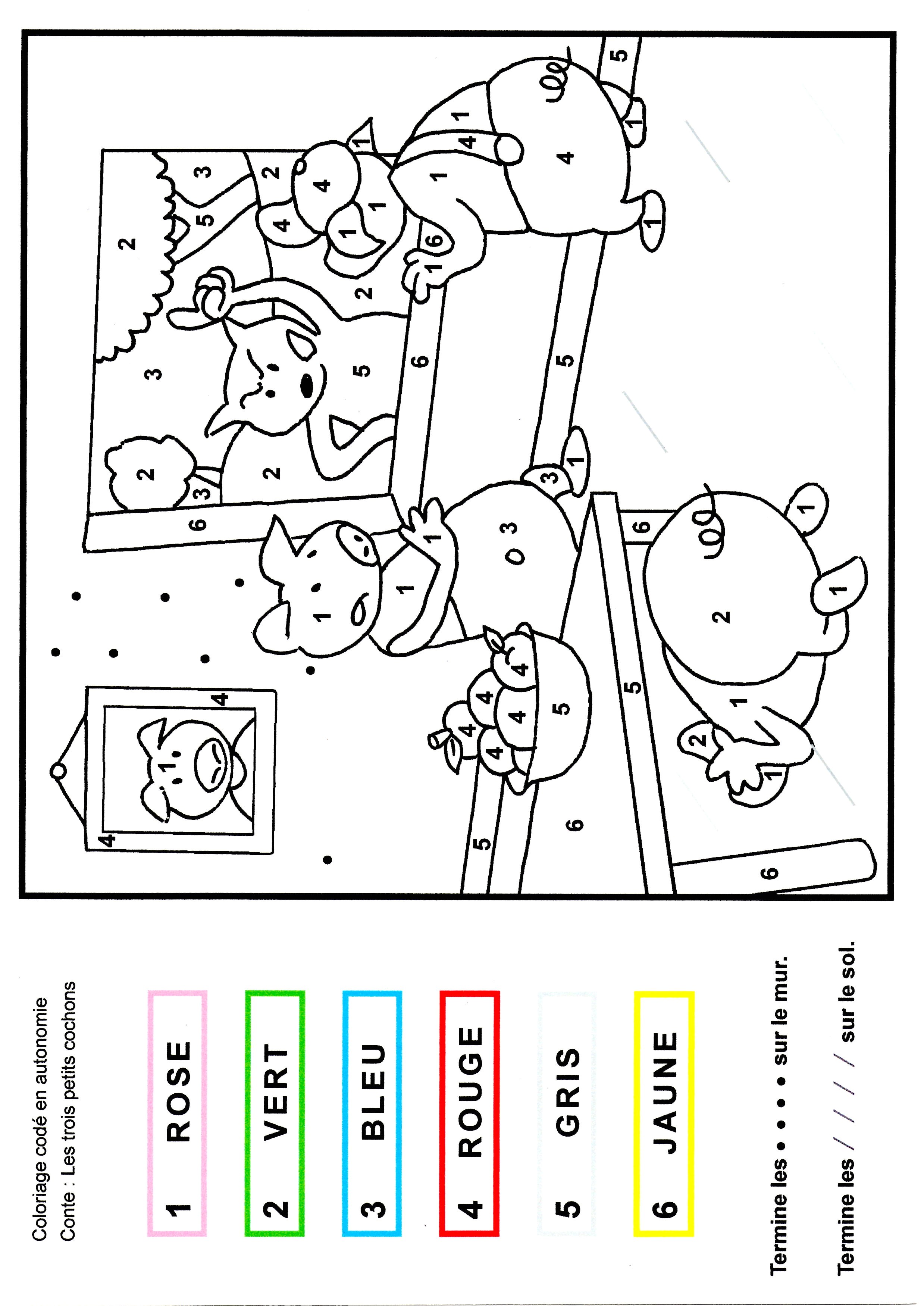Coloriage Les 3 Petit Cochon Site Du Rrs De Castres