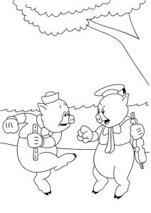 Coloriage Les 3 Petit Cochons Coloriage Petit Cochon Tu Peux Faire Appel ton Imagination En