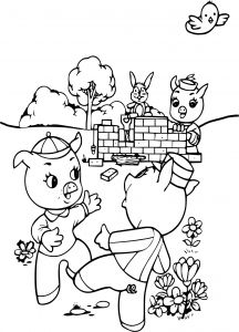 Coloriage Les 3 Petit Cochons Luxe Coloriage Les 3 Petit Cochons