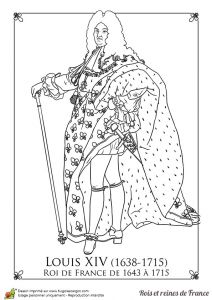 Coloriage Louis Xiv Coloriage De Louis Xiv Roi De France
