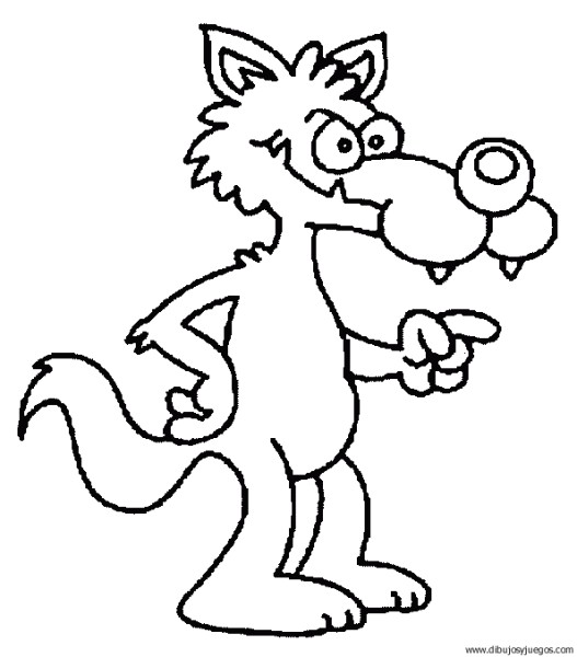 Coloriage Loup Rigolo Dibujo De Lobo 018 Caperucita Pinterest