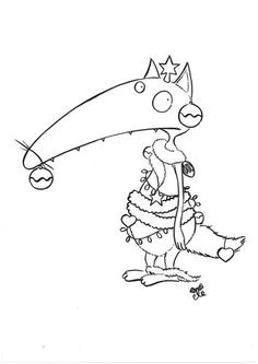 Coloriage Loup Rigolo Prénom Le Loup Qui Voulait Changer De Couleur Maternelle Recherche