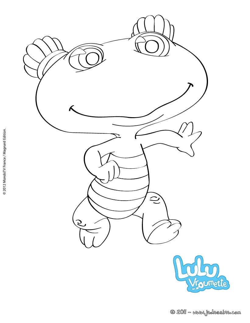 Coloriage Lulu Vroumette Coloriages Coloriage Gratuit Lulu La tortue Fr Hellokids