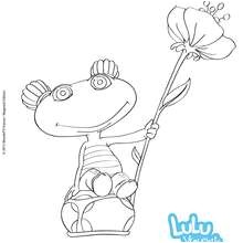 Coloriage Lulu Vroumette Coloriages Lulu La tortue   Colorier Fr Hellokids