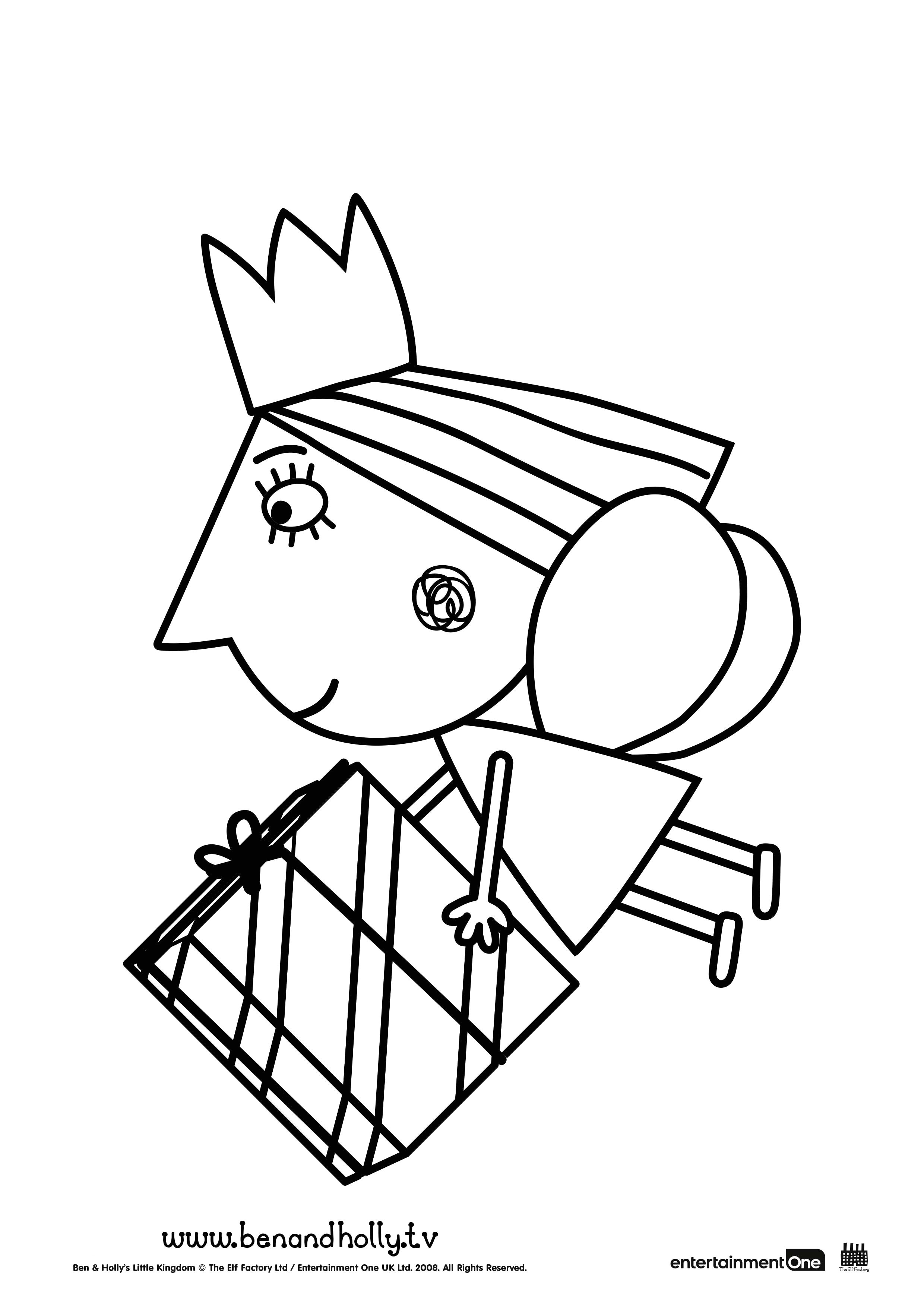 Coloriage Lulu Vroumette Les Coloriages Du Petit Royaume De Ben Et Holly Zouzous Dessins