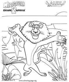 Coloriage Madagascar 3 Coloriage Dessins Dessins   Imprimer Et La Couleur En Ligne
