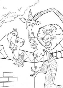 Coloriage Madagascar 3 Madagascar Coloring Pages
