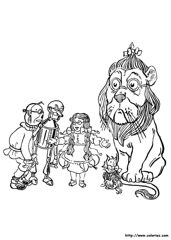 Coloriage Magicien D Oz Coloriage Coloriage De La Rencontre Avec Le Magicien D Oz